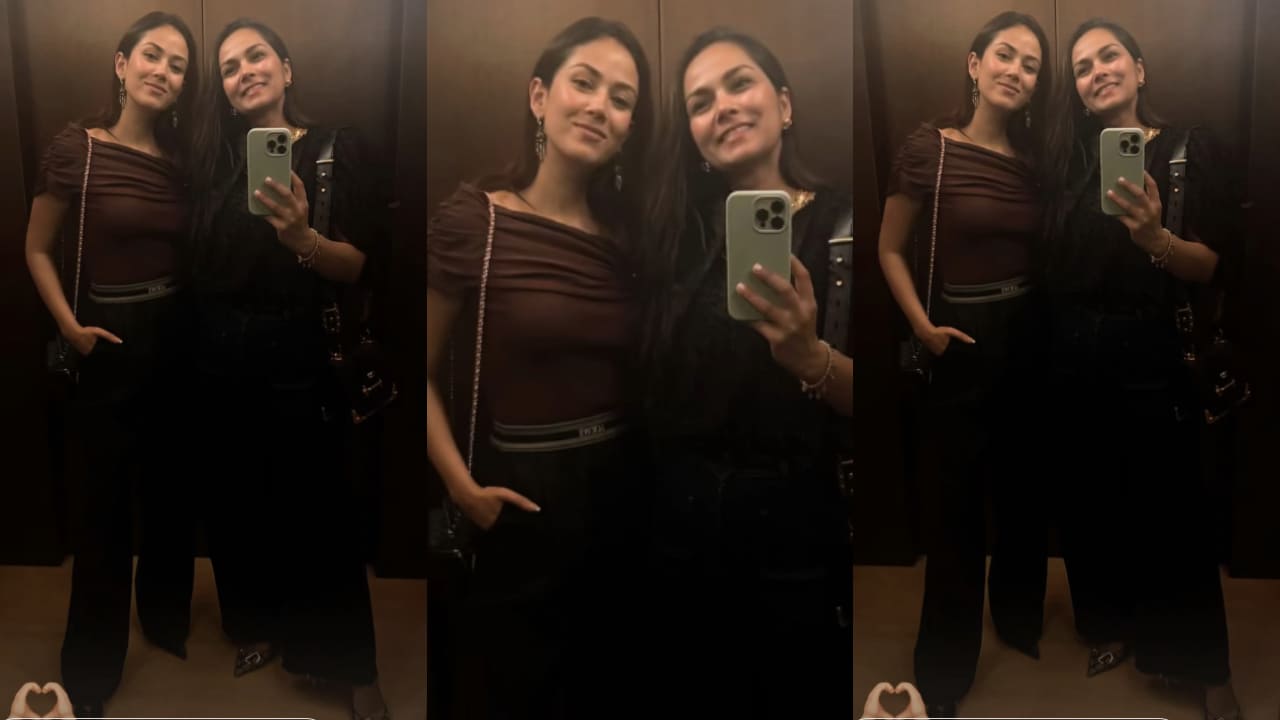  Mira Kapoor mixes laid-back vibes with high fashion, pairing brown off-shoulder top with Loewe trousers worth Rs 93K