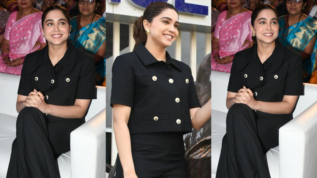 Sharvari keeps it fresh and trendy in all-black outfit ft. short-sleeved jacket worth Rs 38K and suit trousers