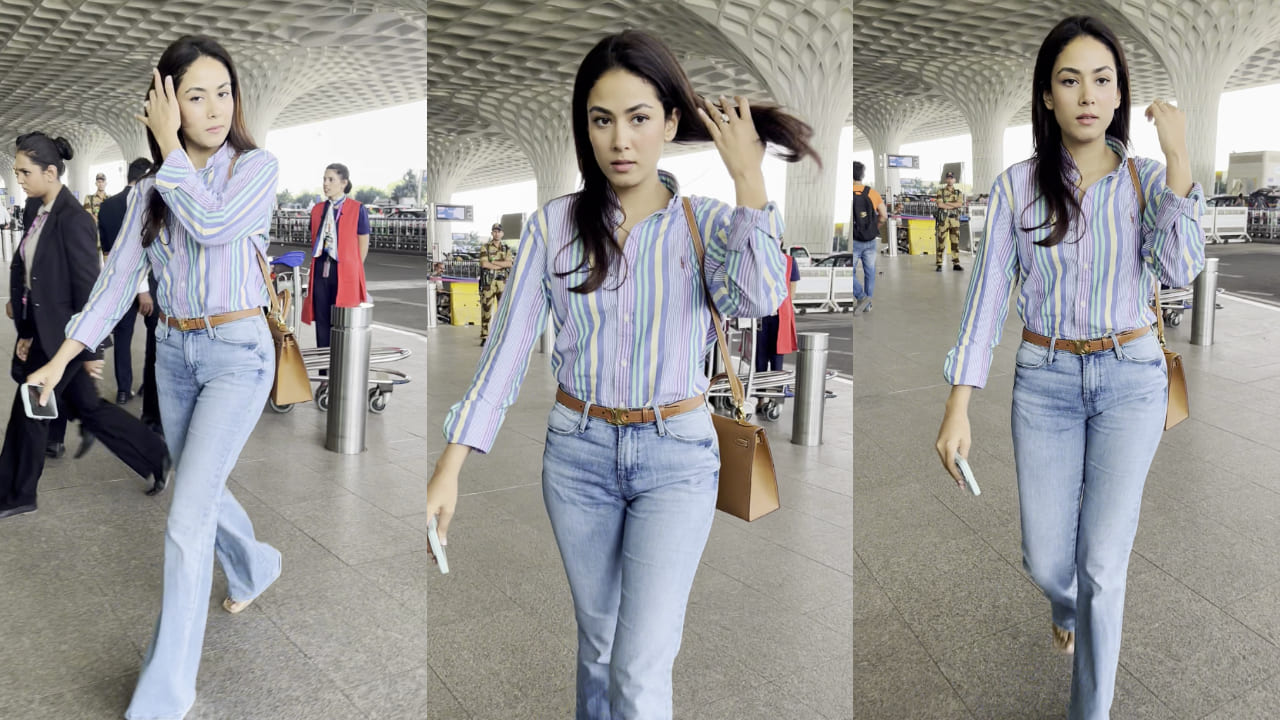 Mira Rajput Kapoor pulls off men’s shirt worth Rs 18k for her airport look, channeling demure and effortless vibes 