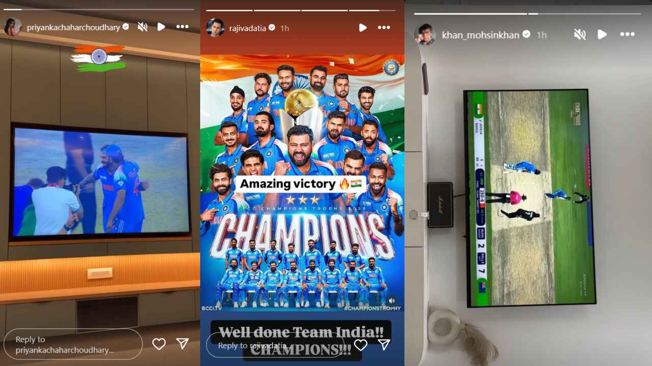 Celebs celebrate India's win