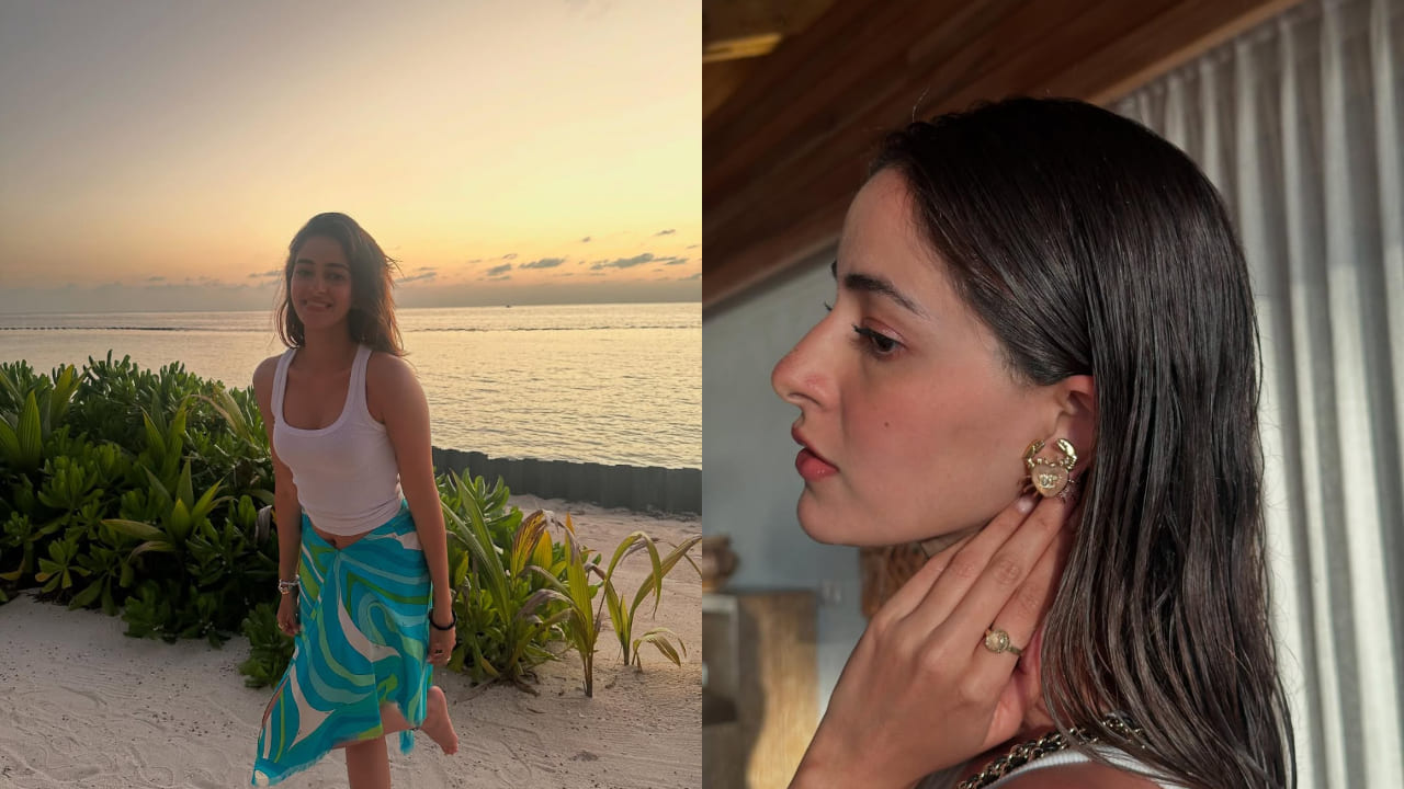 Ananya Panday serves bold, carefree, and classy beach vibes with a side of luxury in Rs 1 lakh Chanel earrings 