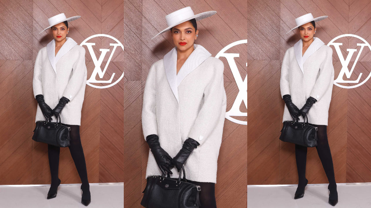 Deepika Padukone shines at Paris Fashion Week in Louis Vuitton Cruise 2025 oversized dress, sports Rs 1,311 statement ear cuff