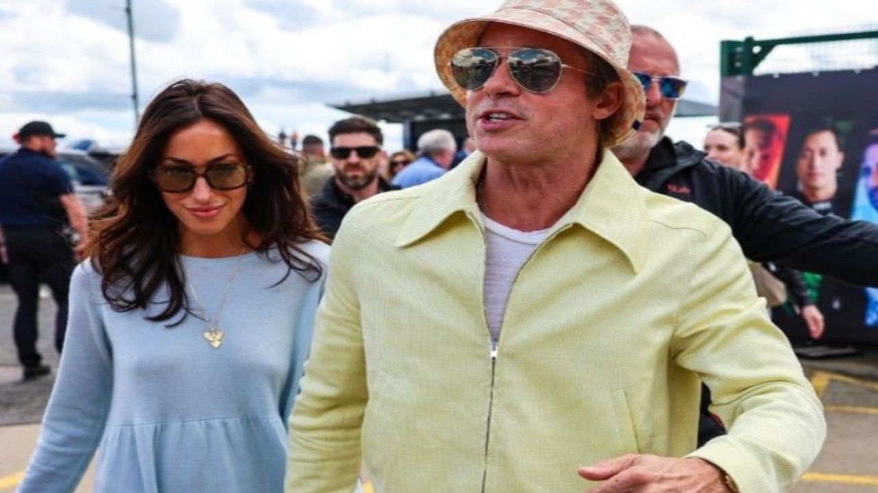 Brad Pitt and Ines de Ramon (via Getty Images)