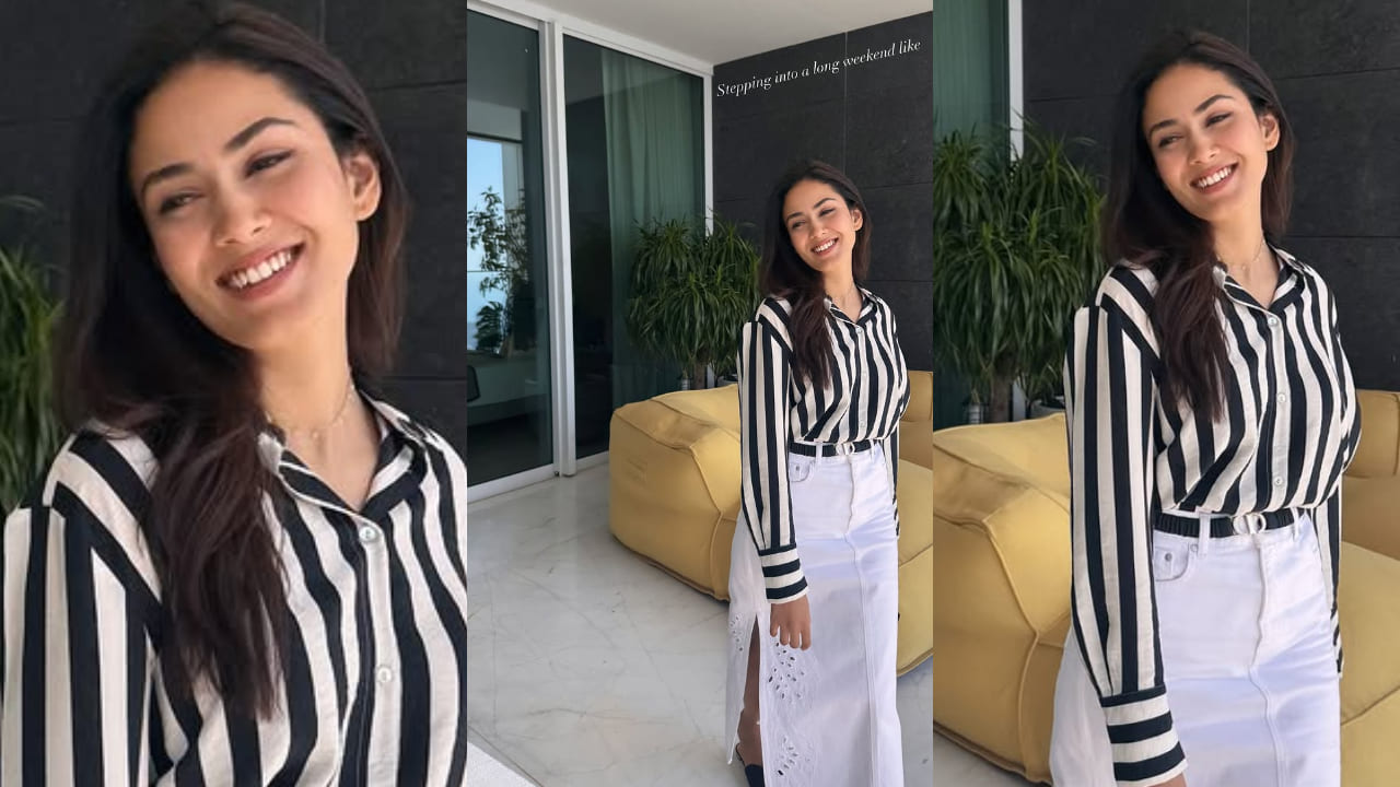 Mira Kapoor looks radiant in Rs 28,000 denim skirt and striped shirt as she enjoys long weekend bliss. PS: Mira Kapoor IG Story