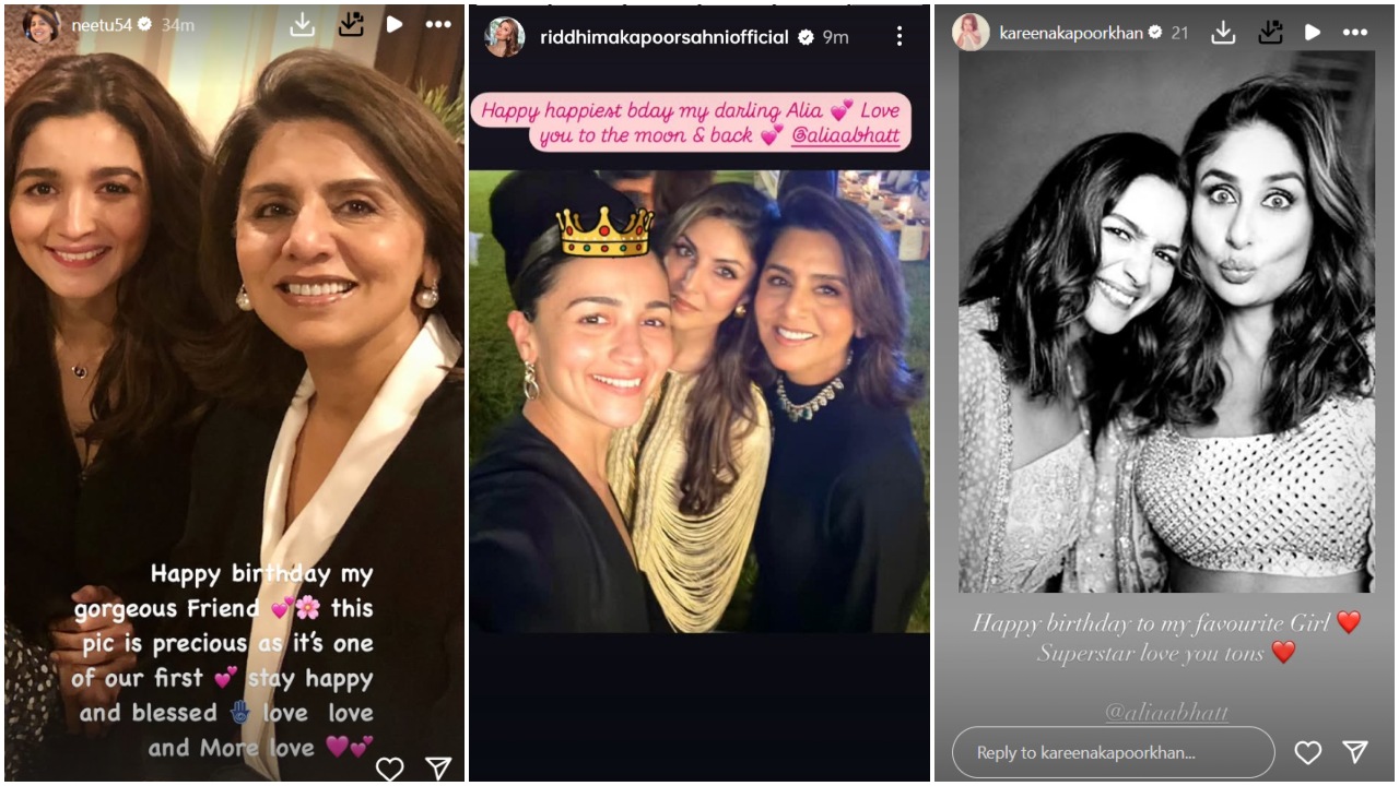 Pic Courtesy: Neetu Kapoor, Riddhima Kapoor Sahni, Kareena Kapoor Khan Instagram