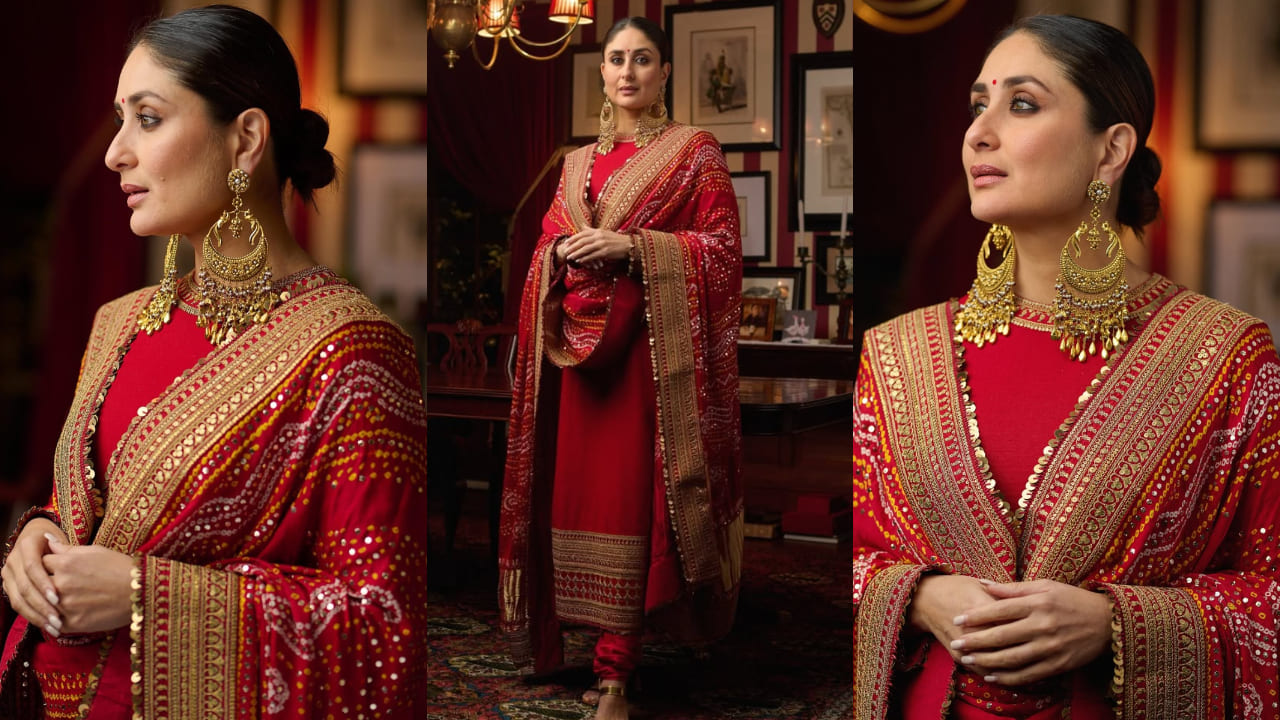 3 times Kareena Kapoor Khan, Alia Bhatt and Deepika Padukone flaunted their love for Bandhani and Ajrakh prints. PS:  Aneev Rao 