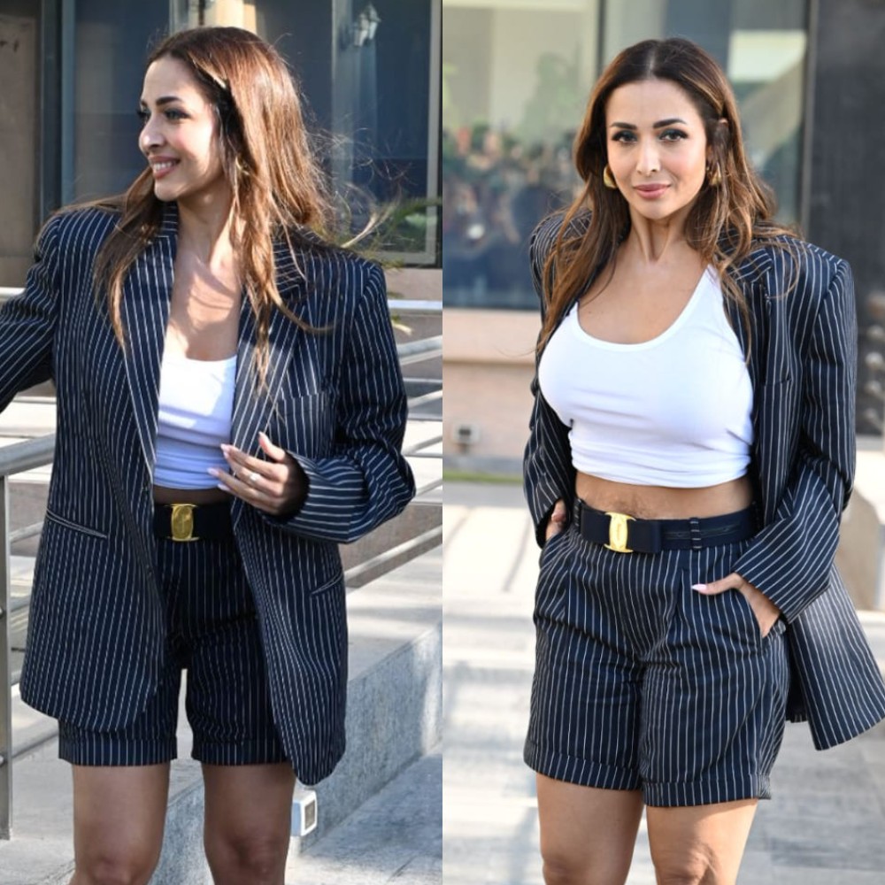 Malaika Arora wears oversized blazer and Bermuda combo and it’s the ultimate quick fix for last-minute meetings