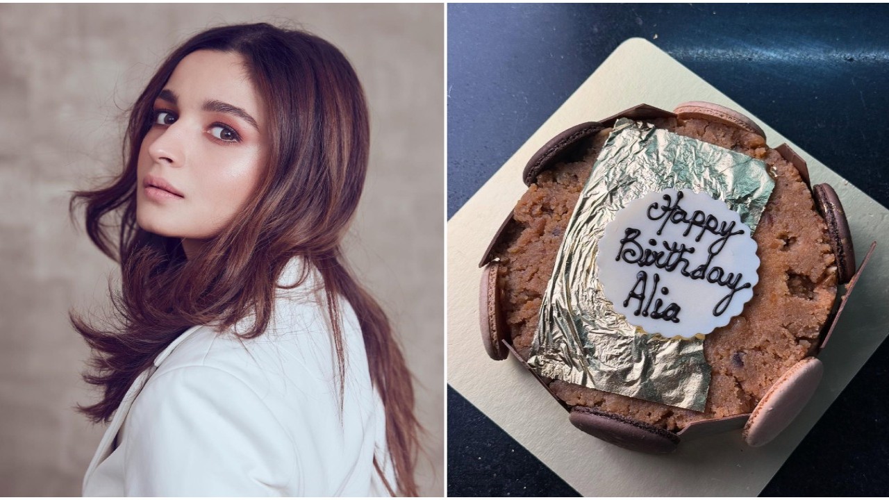 Alia Bhatt celebrates 32nd birthday with special moong dal halwa cake; here’s what she had to say about the treat