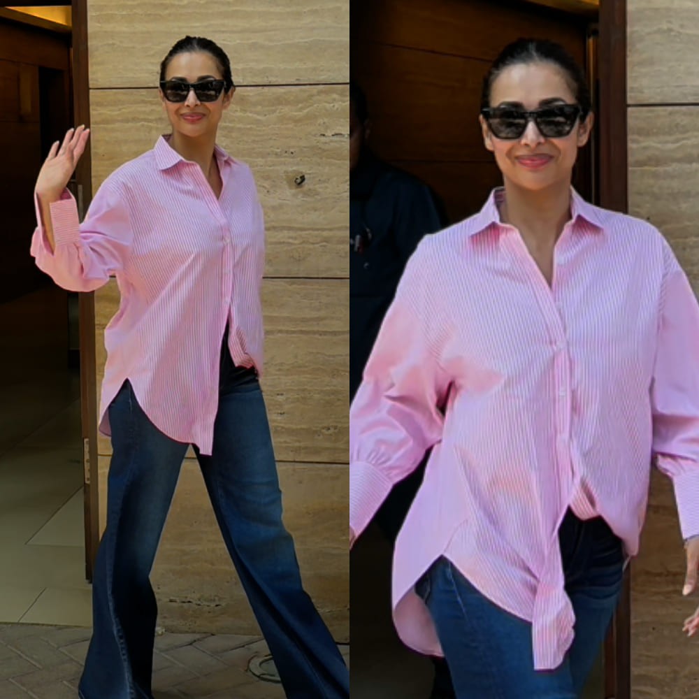 Malaika Arora’s budget-friendly Rs 2k pink oversized shirt is a must-have summer essential; take notes 