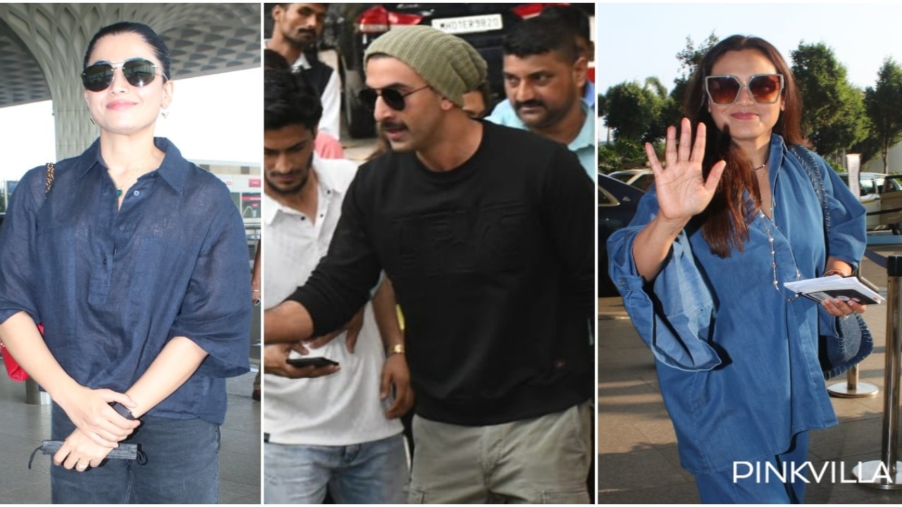 PHOTOS: 5 Celebrity Spottings Of The Day; Ranbir Kapoor poses with fans in city; Rani Mukerji, Rashmika Mandanna make waves at airport and more