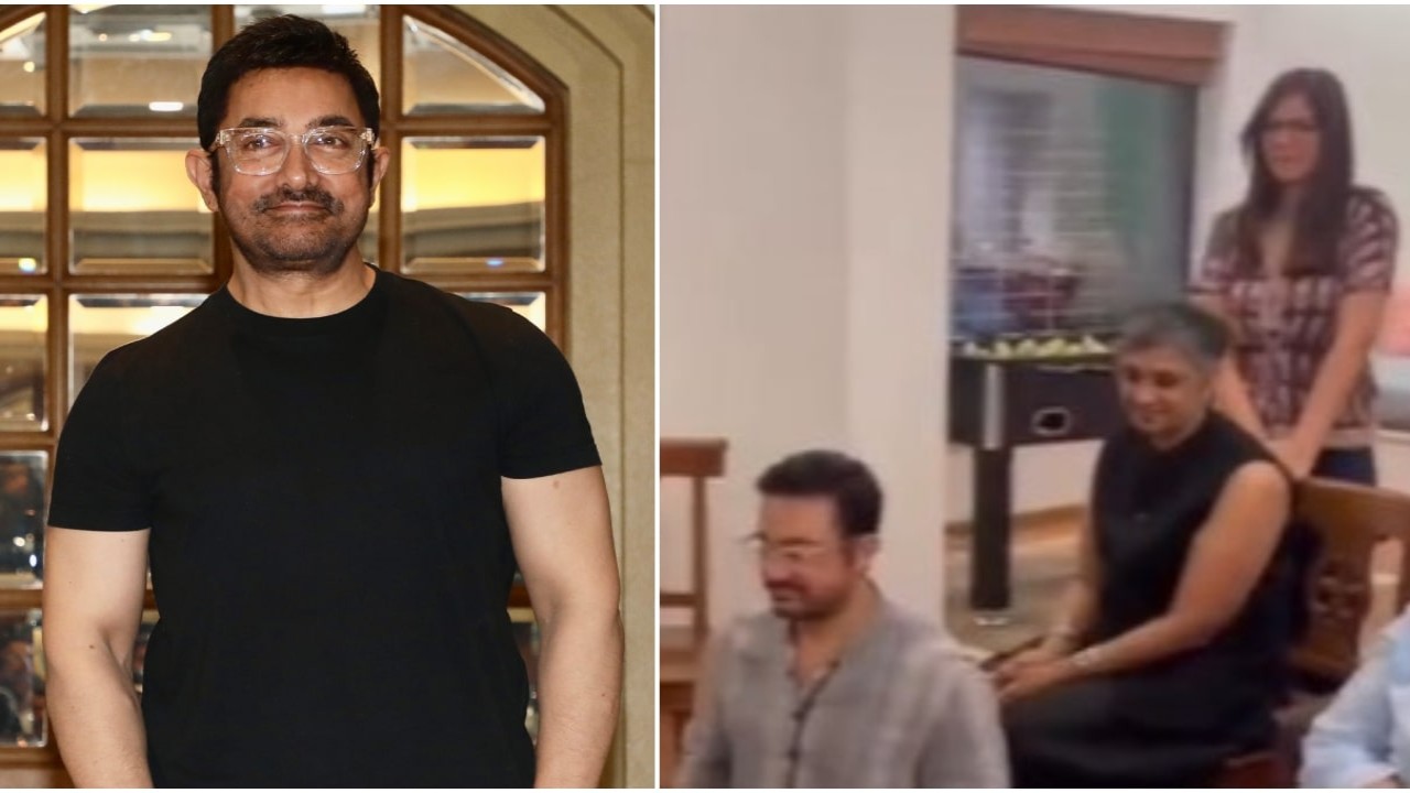 Did Aamir Khan attend Irfan Pathan's wedding anniversary with girlfriend Gauri Spratt? Netizens think so after watching this VIDEO