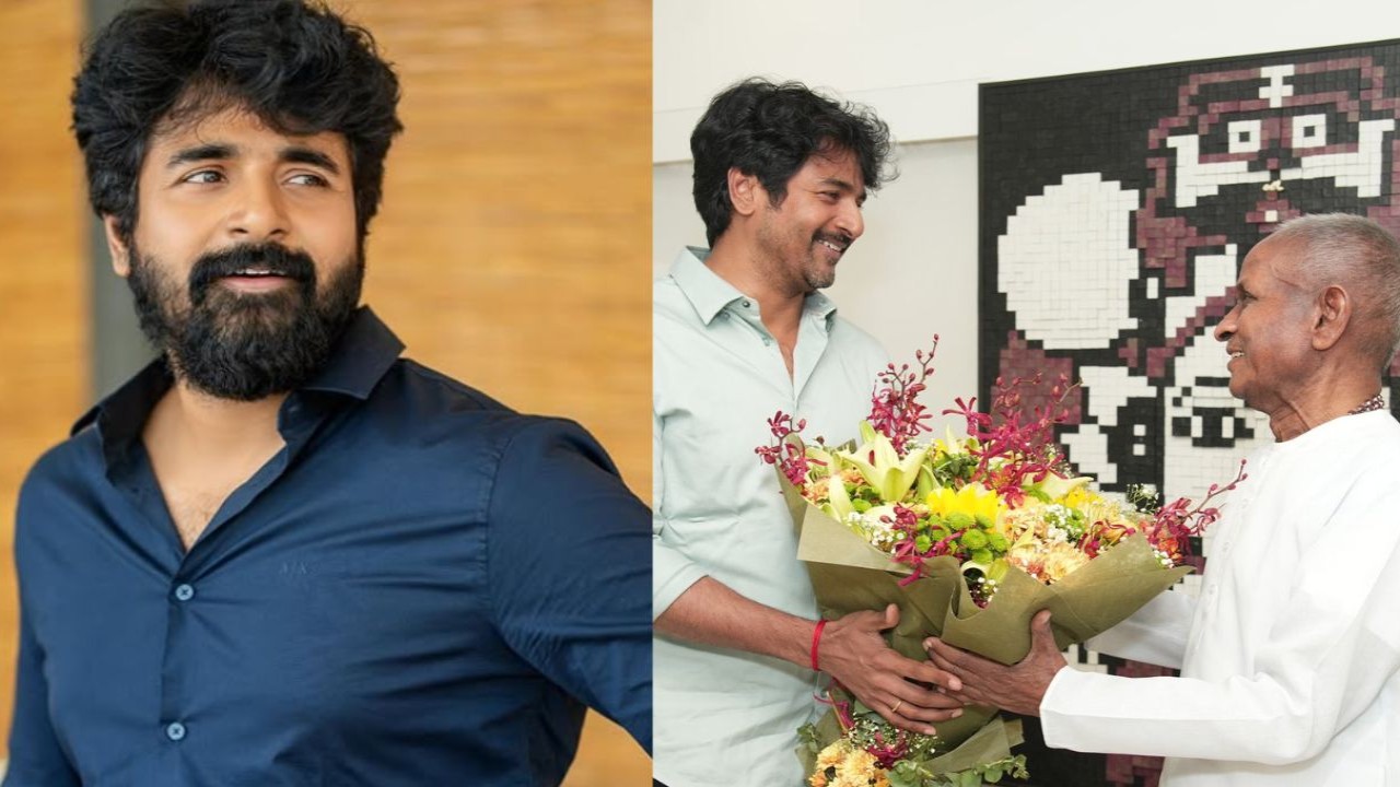 Sivakarthikeyan pays a special visit to musical maestro Ilaiyaraja ahead of his show