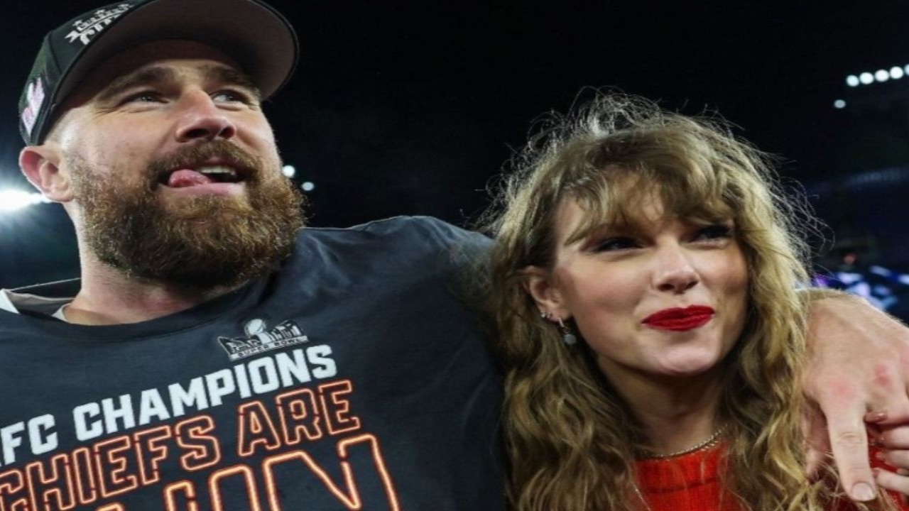 Travis Kelce and Taylor Swift (Getty)