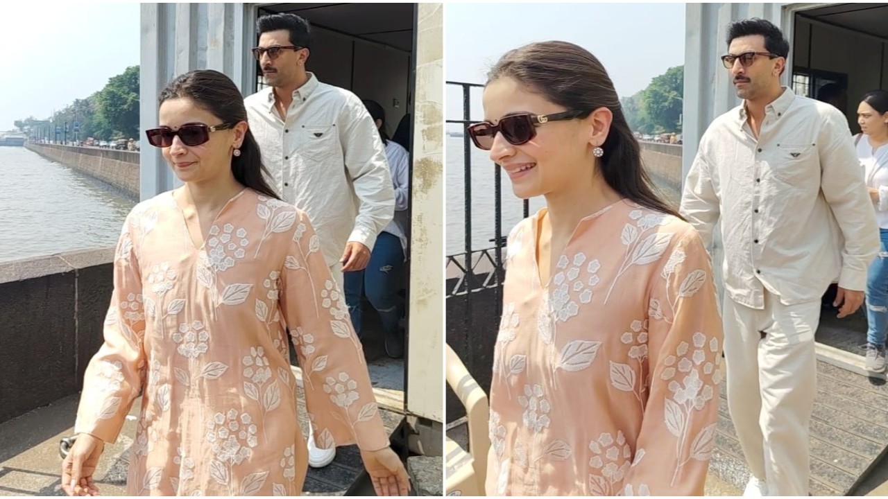 Alia Bhatt and Ranbir Kapoor slay in casual looks as they head to Alibaug after her pre-birthday celebration with paps: WATCH