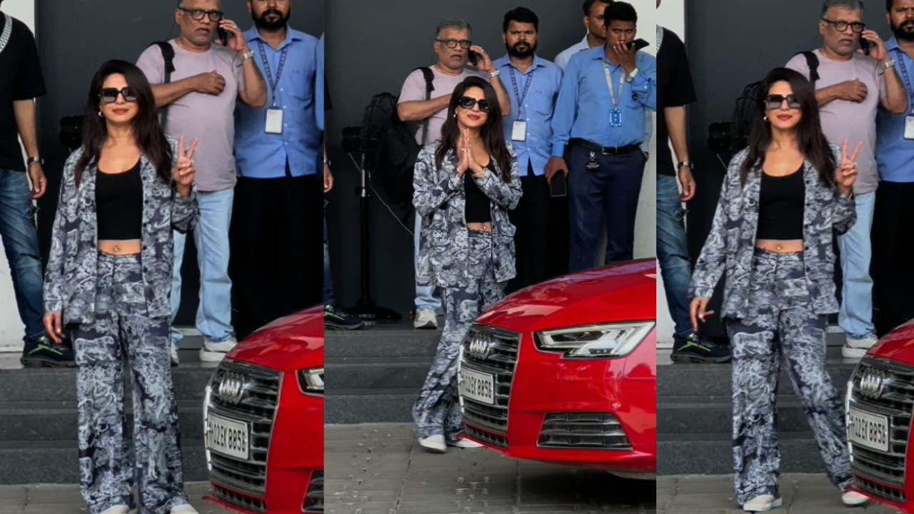 Priyanka Chopra’s radiant smile, namaste to paps on her arrival in Mumbai is midweek dose we didn't know we needed: WATCH