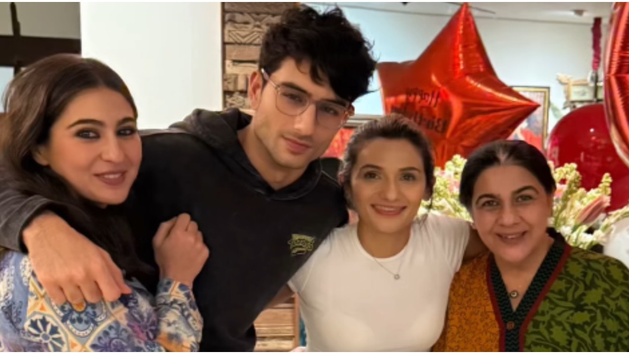 INSIDE Ibrahim Ali Khan’s birthday celebration with Amrita Singh, Sara Ali Khan; don’t miss Nadaaniyan cake