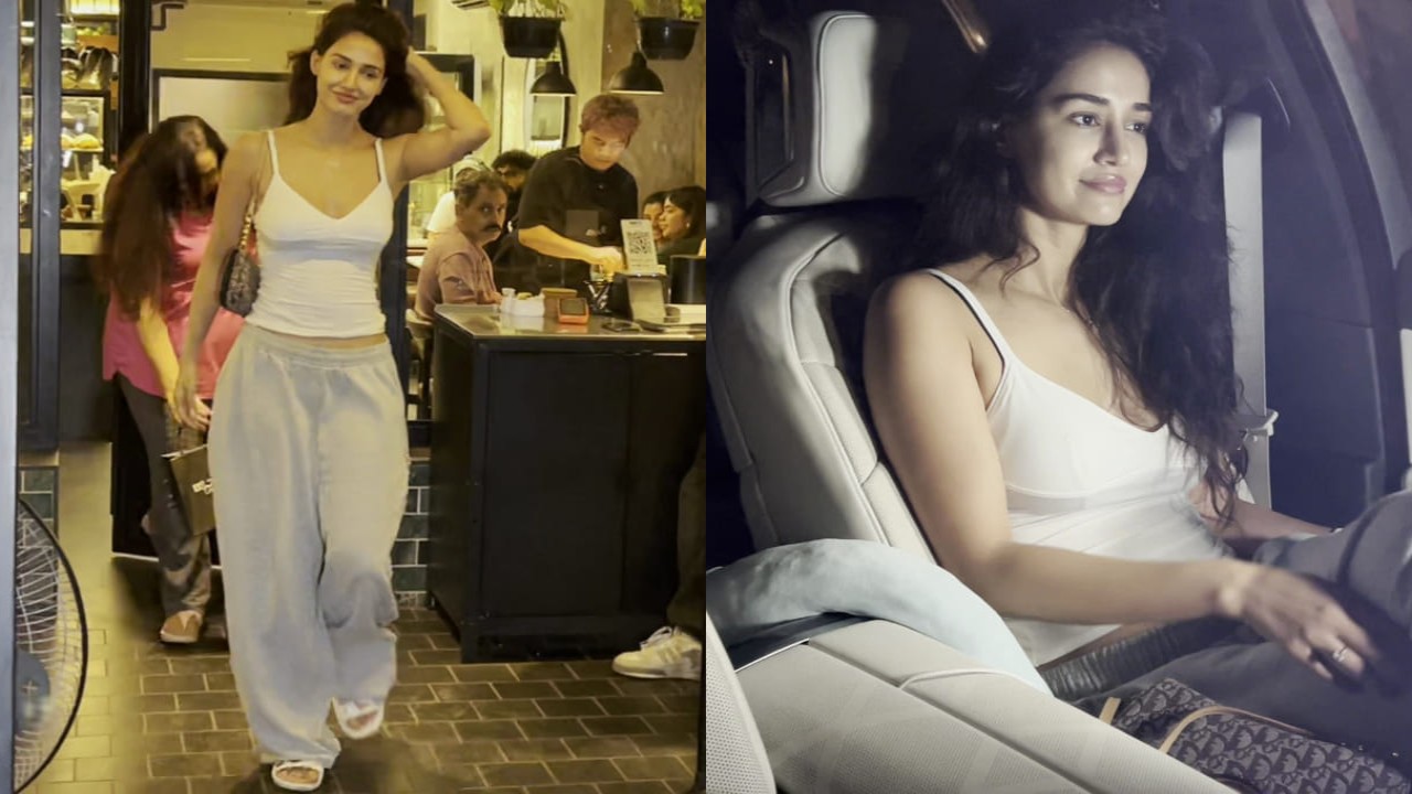 Disha Patani’s tank top and sweatpants combo never goes out of style, here’s how she styled it with Dior bag