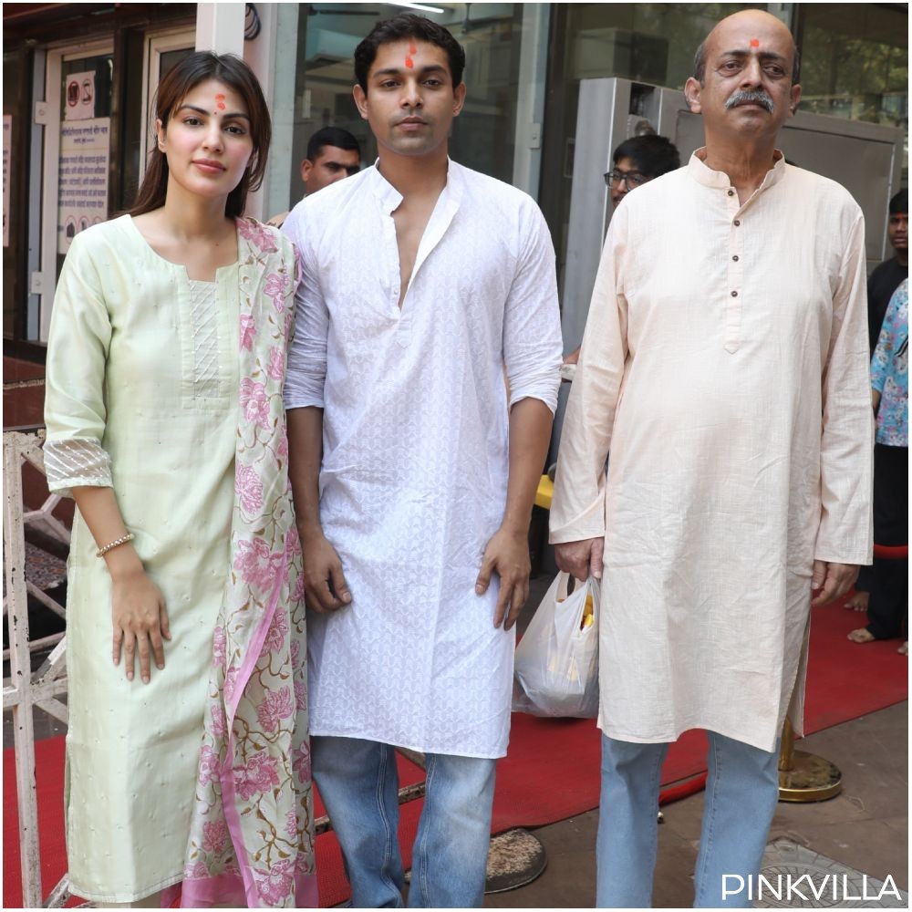 Rhea Chakraborty visits Siddhivinayak Temple with her family days after clean chit in Sushant Singh Rajput’s death case; WATCH