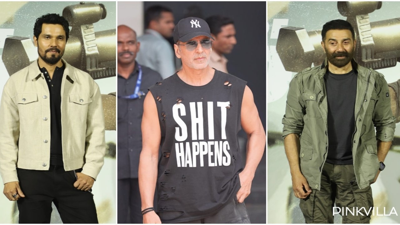 PHOTOS: 6 Celebrity Spottings Of The Day; Akshay Kumar greets paparazzi at airport; Sunny Deol, Randeep Hooda attend Jaat trailer launch and more