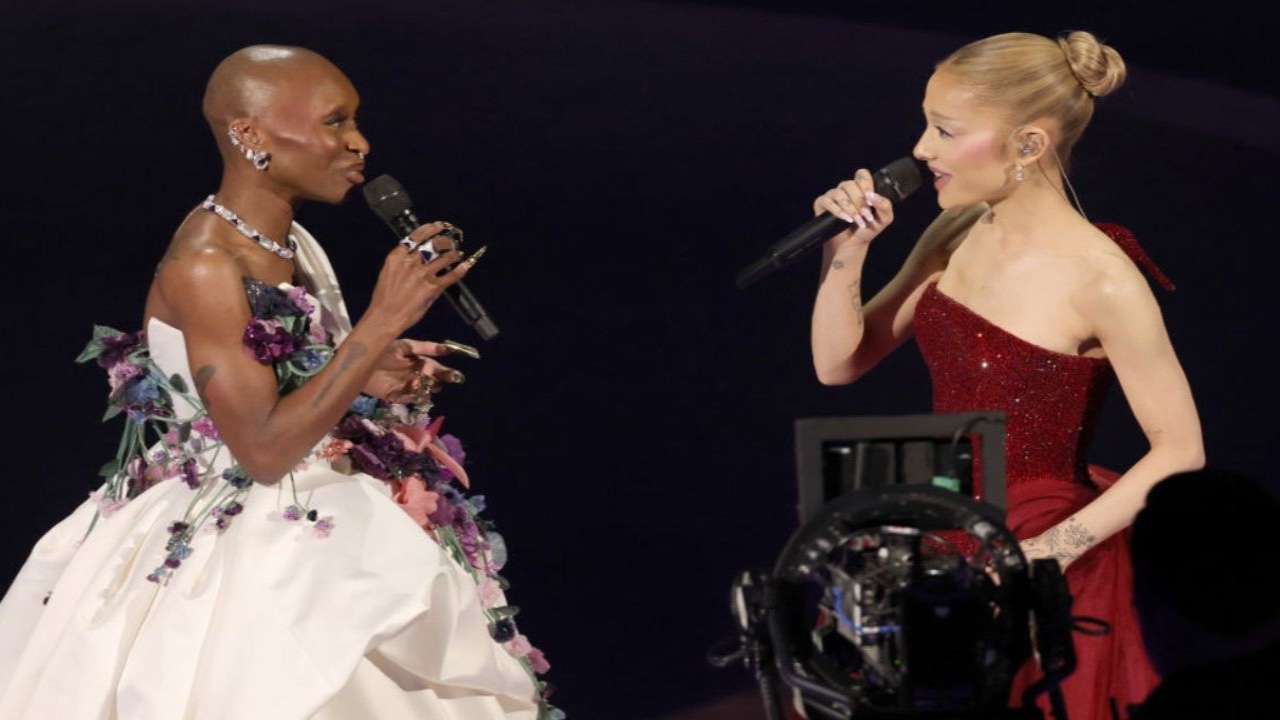 Ariana Grande, Cynthia Erivo at 2025 Oscars (Getty Images)