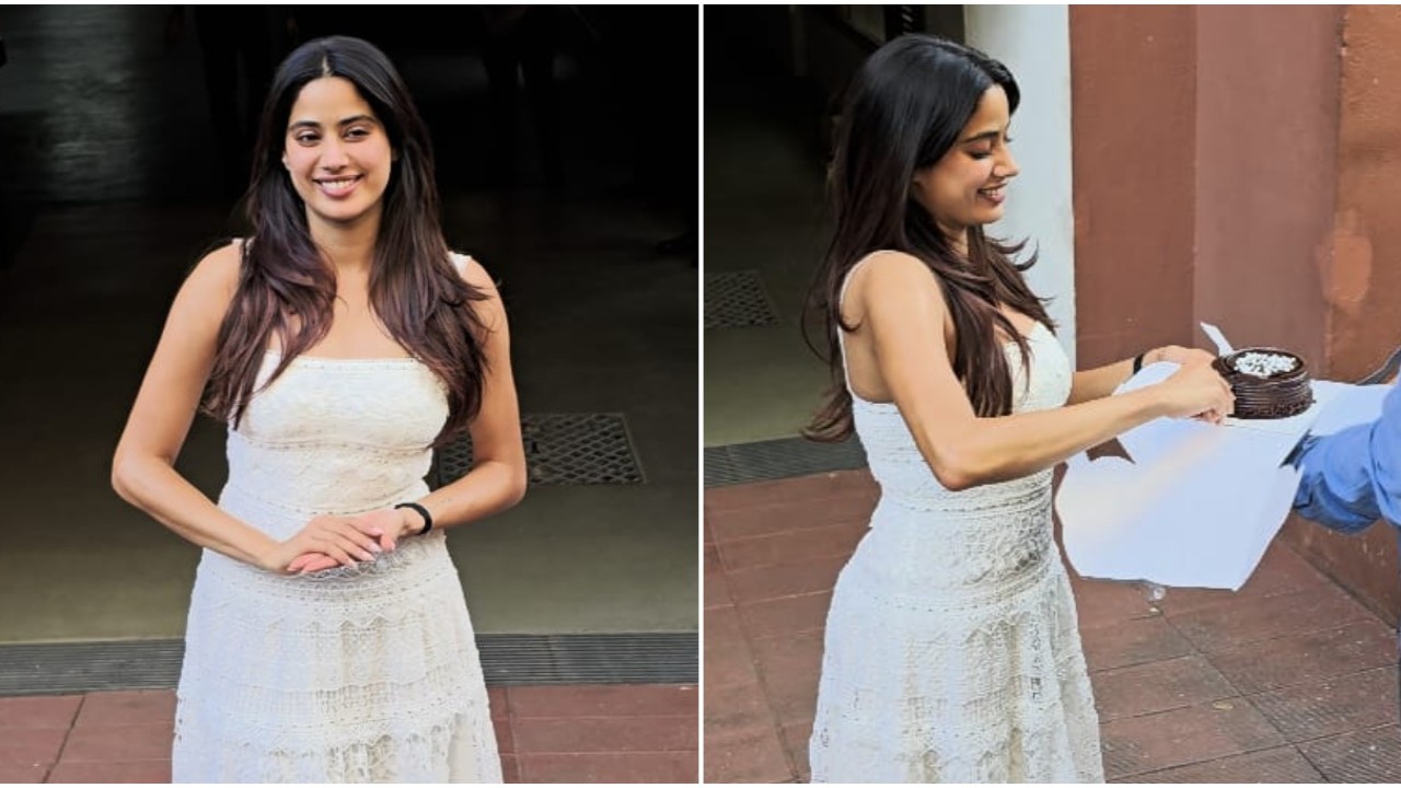 Janhvi Kapoor sticks to her diet as she steps out to celebrate birthday with paps: WATCH