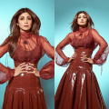 Shilpa Shetty Kundra wears a leather skirt with silk organza blouse, and it's not everyone's cup of tea