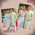 Priyanka Chopra and Nick Jonas in their pastel ethnic ensembles prove muted tones can have maximum impact 