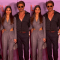 Suhana Khan goes formal on red carpet in gray bodysuit and pants, while Shah Rukh Khan flaunts his 1 crore watch