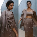 Kreethy Suresh nails power dressing in brown blazer and skirt set; take notes