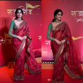 Janhvi Kapoor paints a picture of traditional elegance in red saree paired with green blouse worth Rs 1,62,000