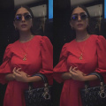 Mrunal Thakur’s fit check in red midi dress and black Dior bag is for fashionistas who want to celebrate Christmas in style 