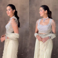 Mira Kapoor in Tarun Tahiliani's Rs 1.3 lakh pista green saree with pearl blouse checks all the boxes for perfect Sangeet outfit