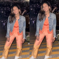 Mira Rajput brings vibrant energy to Taylor Swift's concert in her orange co-ord set layered with denim jacket 