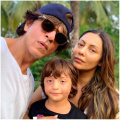 Shah Rukh Khan and son AbRam hold hands while Gauri Khan walks in style as they get spotted at Dubai airport; VIDEO of family goes viral