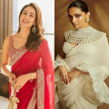 5 chiffon saree blouse designs flaunted by Ananya Panday, Mira Kapoor, Deepika Padukone to elevate your look this wedding season