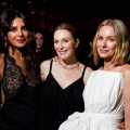 PICS: Priyanka Chopra turns heads in sleek black dress at an event in New York; poses with Jessica Chastain, Julianne Moore, and Naomi Watts