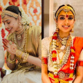 Sobhita Dhulipala's second wedding look in red-and-white Kanvjivaram saree is simple, traditional and elegant