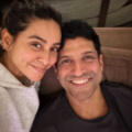Farhan Akhtar poses with wife Shibani Akhtar for a romantic PIC; calls her 'reason to smile' 