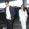 Kiara Advani brings monochrome magic to her airport style with a white shirt and wide-leg pants