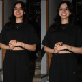 Khushi Kapoor prioritizes comfort and rocks her everyday look in oversized black crop top and track pants