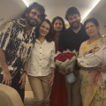 Chiranjeevi celebrates 46th anniversary with his ‘anchor’ Surekha mid-air en route Dubai; Nagarjuna, Namrata Shirodkar join in