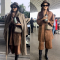 Sonam Kapoor turns the airport into her personal fashion playground in a Rs 43,950 brown co-ord set