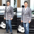 Karan Johar drips in luxury at the airport, styles Rs 2.38 lakh Valentino jacket with Rs 74 lakh Hermes bag