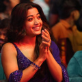  Rashmika Mandanna's mesmerizing ink blue saree customized just for Pushpa 2 event will make you sing Teri Jhalak Asharfi