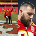 Travis Kelce Receives Humorous Note From Chiefs Christmas Movie Stars ​​Tyler Hynes and Hunter King