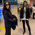 Katrina Kaif and Kriti Sanon's airport outfits in black look cooler than ever; It's indeed 'Very demure, very cutesy and very mindful'