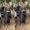 Ethnic elegance at its finest: Kriti Sanon mesmerises in a chikankari black suit set and drops perfect cues for monsoon fashion