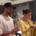 Lovebirds Hrithik Roshan and Saba Azad seek divine blessings as they perform Ganpati Visarjan Aarti together with family; WATCH