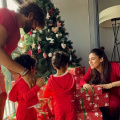 Nayanthara and Vignesh Shivan wearing matching red outfits with twins on Christmas is too cute to miss: PICS