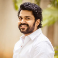 Karthi makes a rare appearance with his son Kandhan as he pays visit to the Tirupati temple